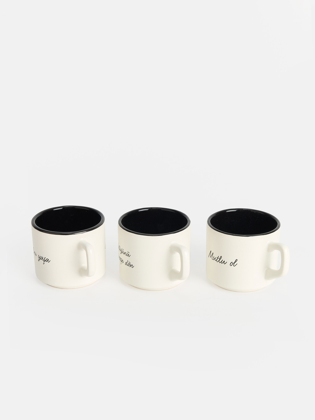Printed Ceramic Mug 3-pack 184 Ml-3