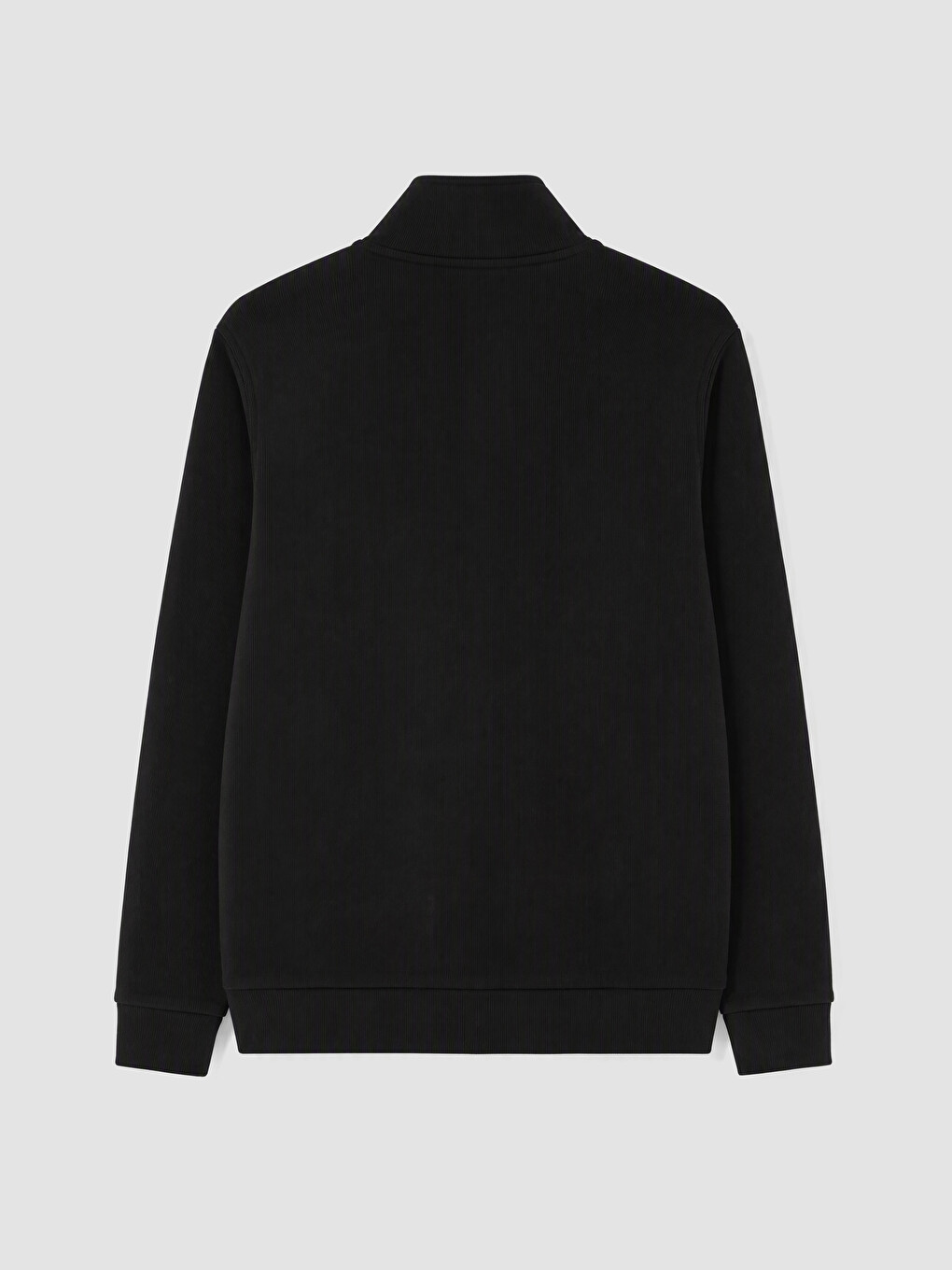 Mock Neck Men's Zip-up Sweatshirt-2