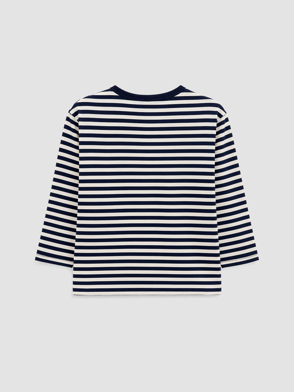 Crew Neck Striped Girls' T-shirt-1