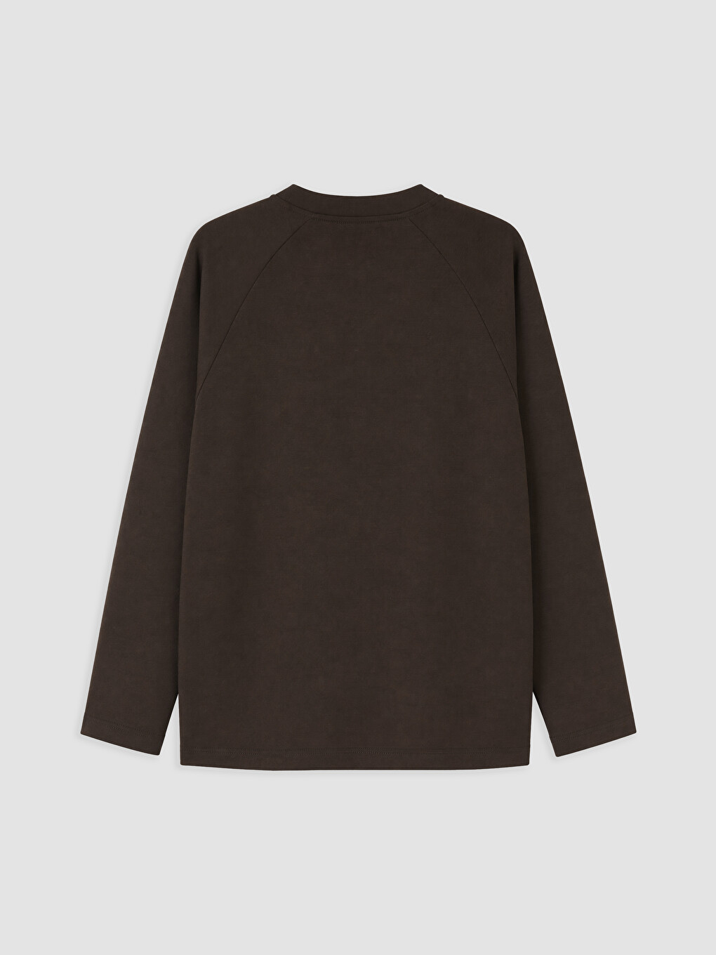 Kahverengi Soft Touch Oversize Kadın Sweatshirt Tunik-1