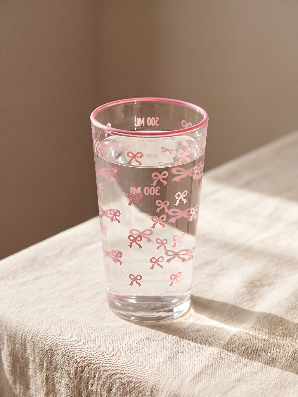 Bow Patterned Glass 550 Ml