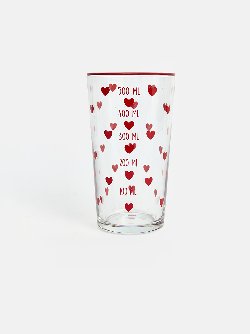 Heart Printed Glass 550 Ml-1