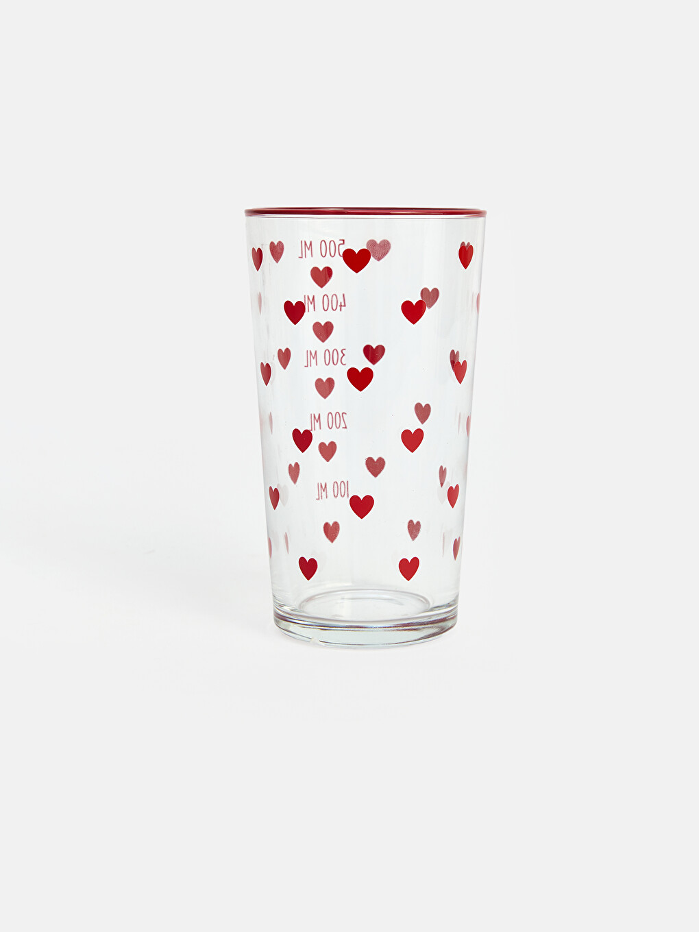 Heart Printed Glass 550 Ml-2