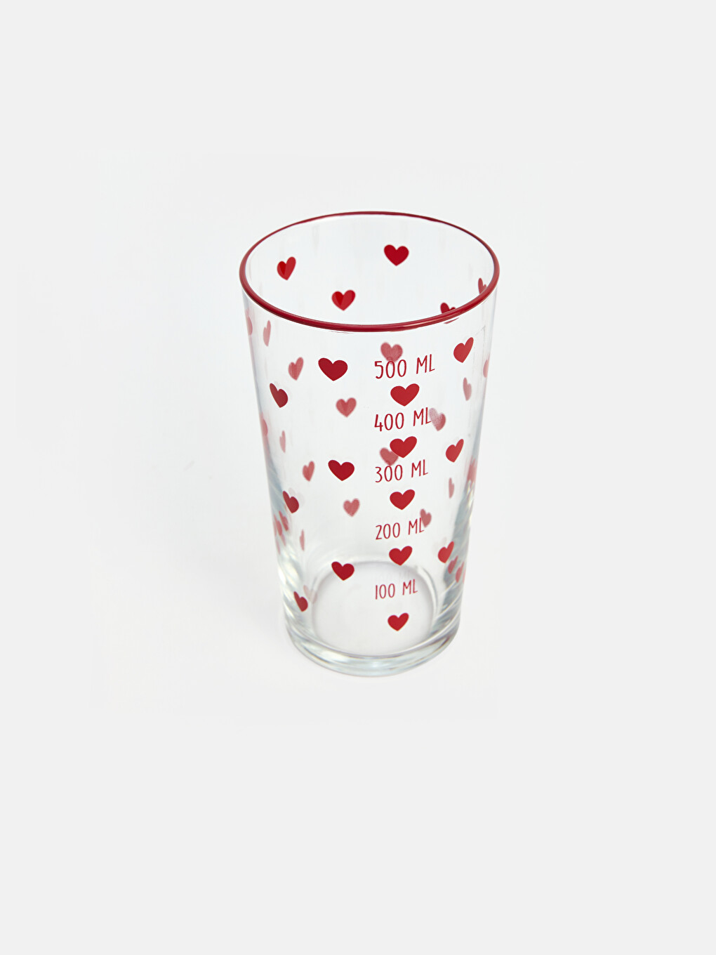 Heart Printed Glass 550 Ml-3