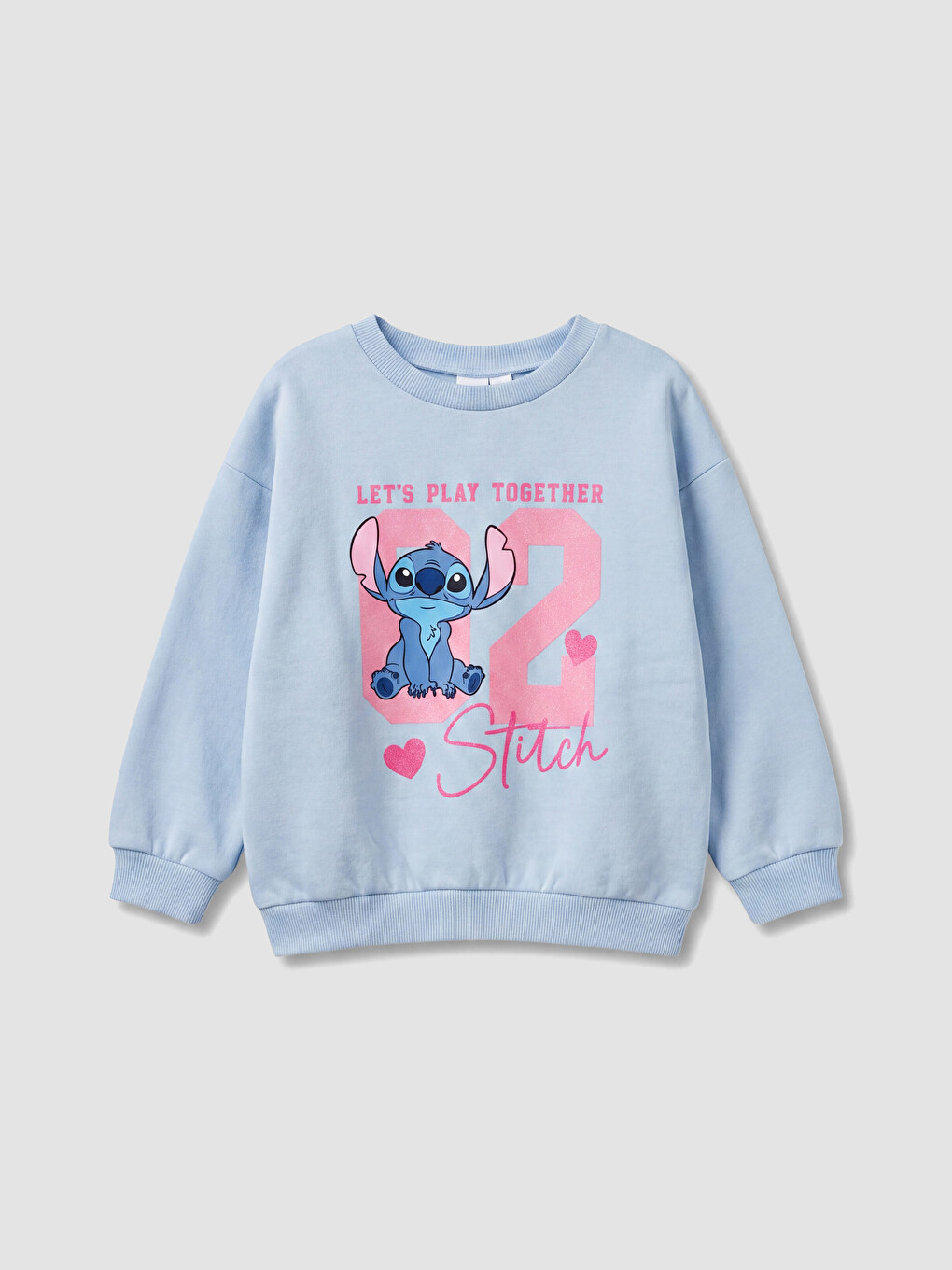 Stitch Printed Girls' Sweatshirt