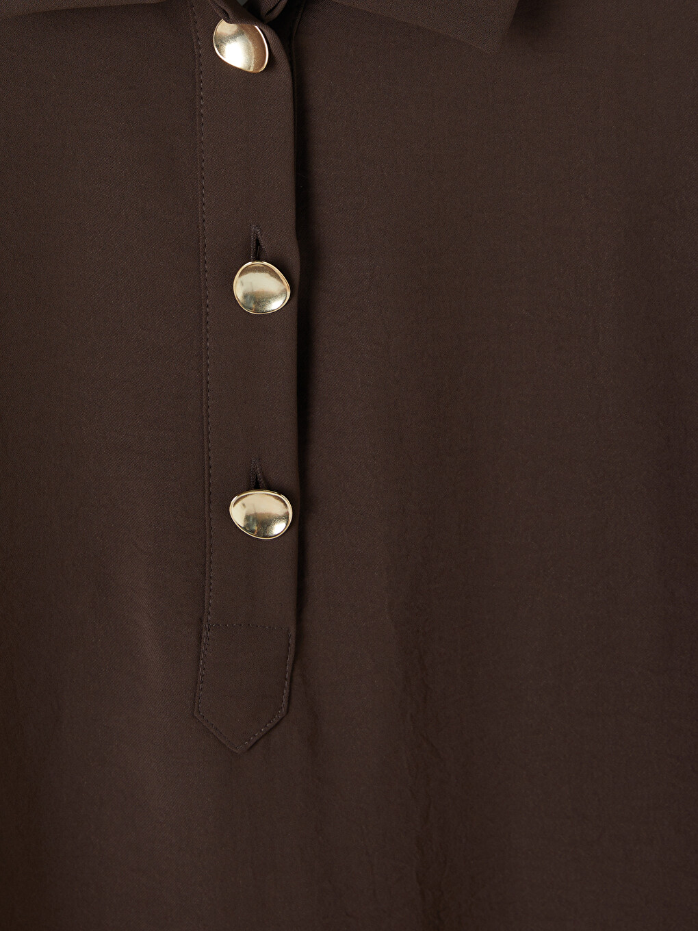 Shirt Collar Oversize Women's Tunic-5