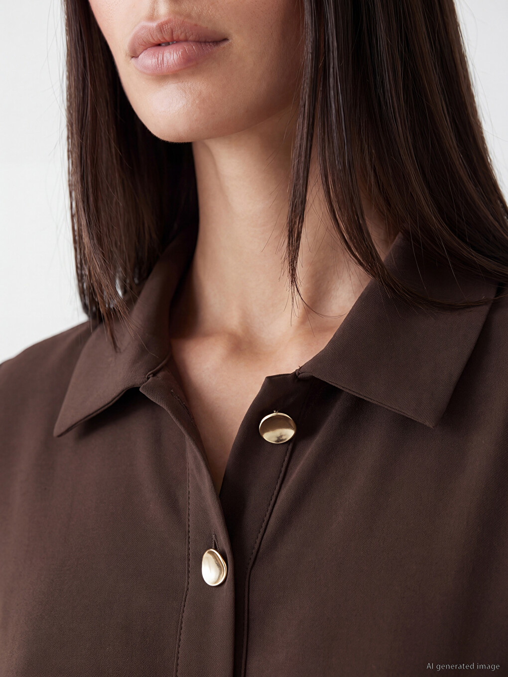 Shirt Collar Oversize Women's Tunic-2