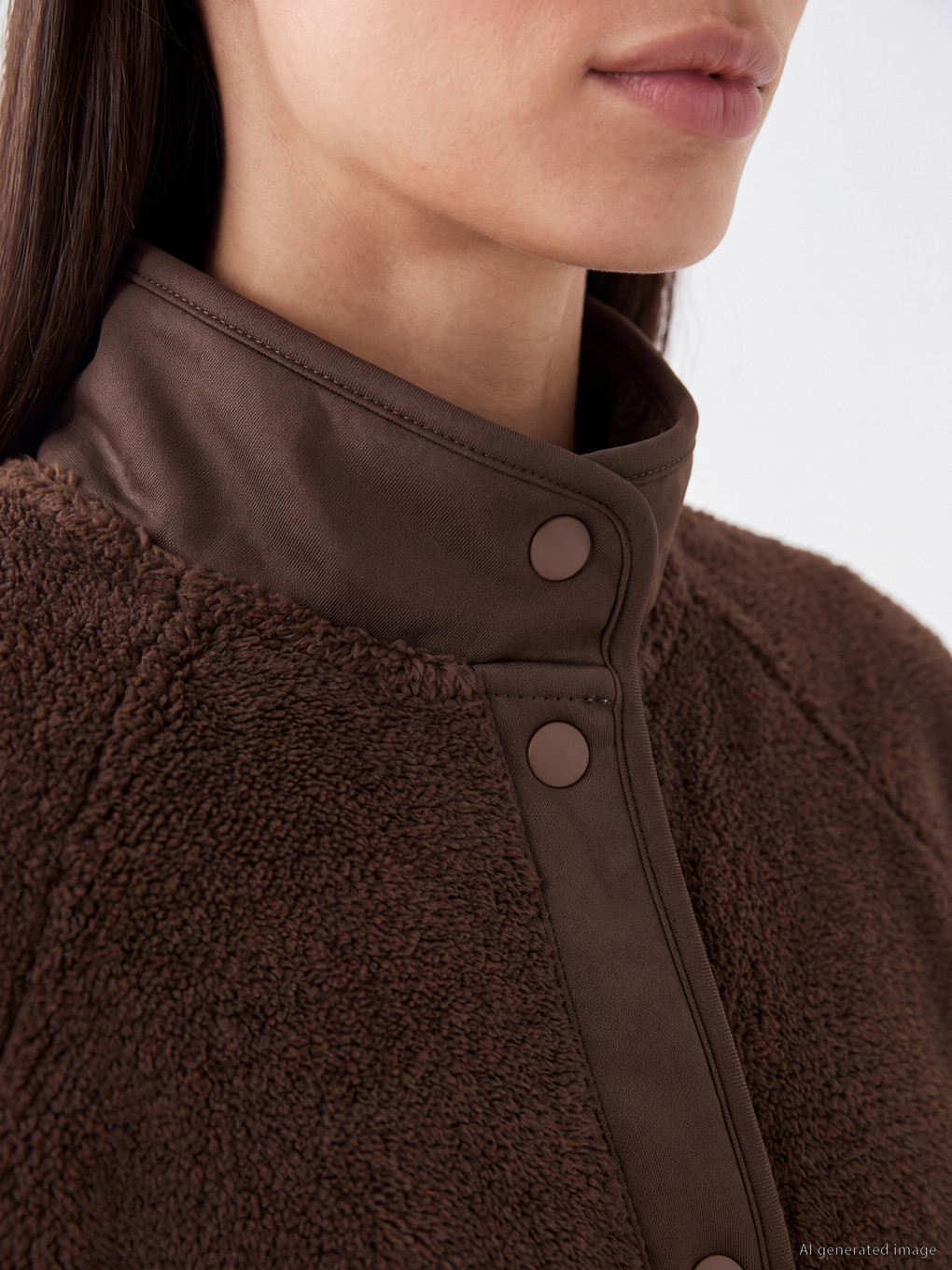 Woman Brown Cardigan-2