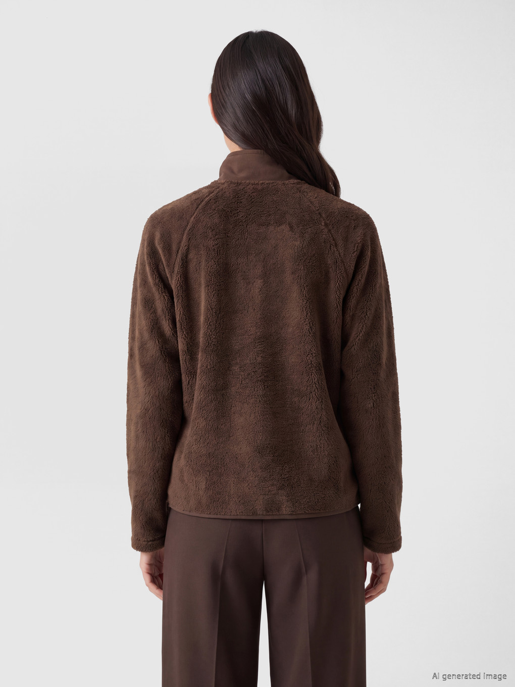 Woman Brown Cardigan-3
