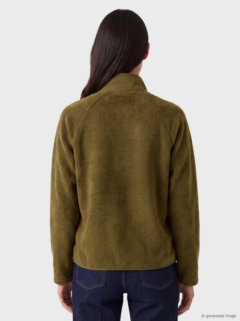 Woman Green Cardigan-3