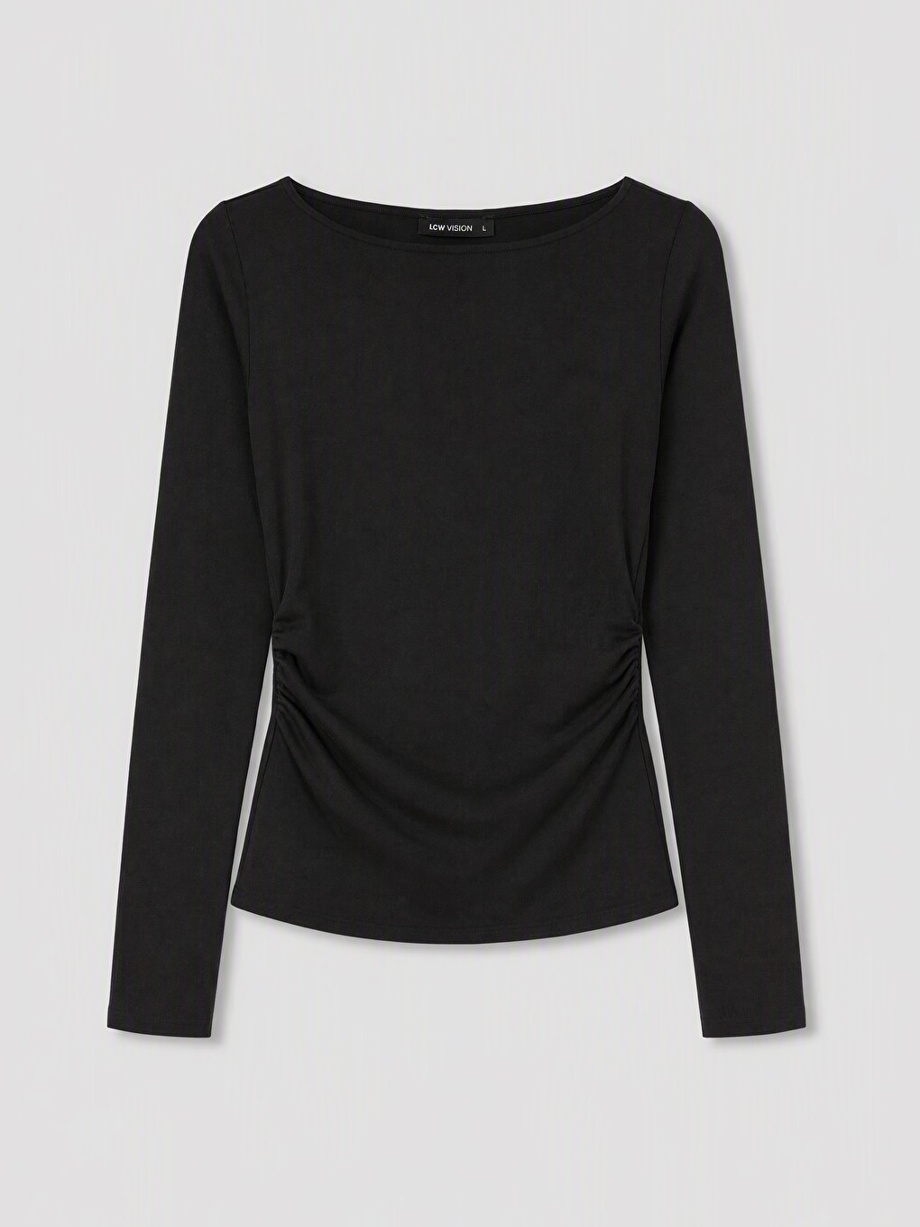 Slash Neck Ruched Women's Body-4