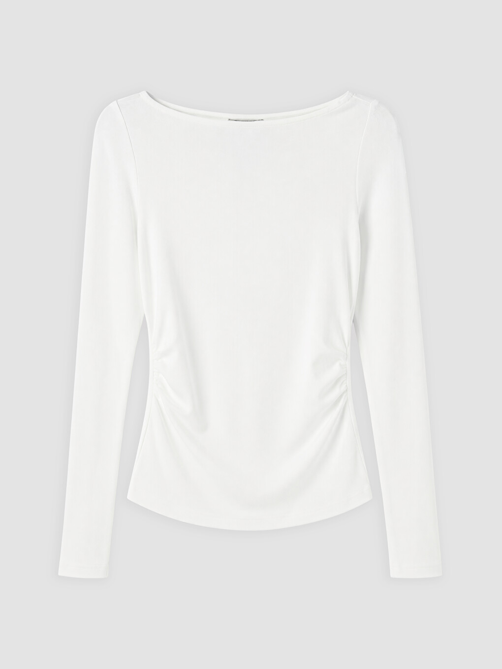 Slash Neck Ruched Women's Body-4