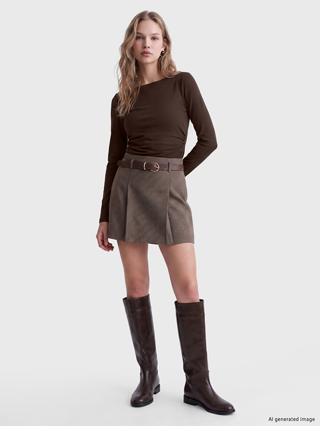 Slash Neck Ruched Women's Body-1