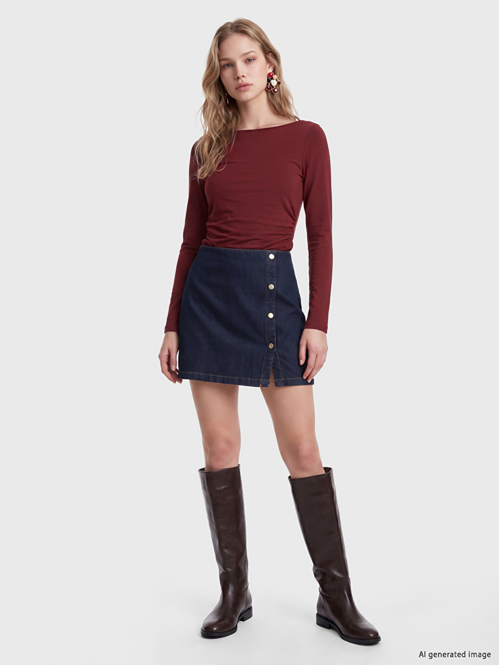 Slash Neck Ruched Women's Body-1