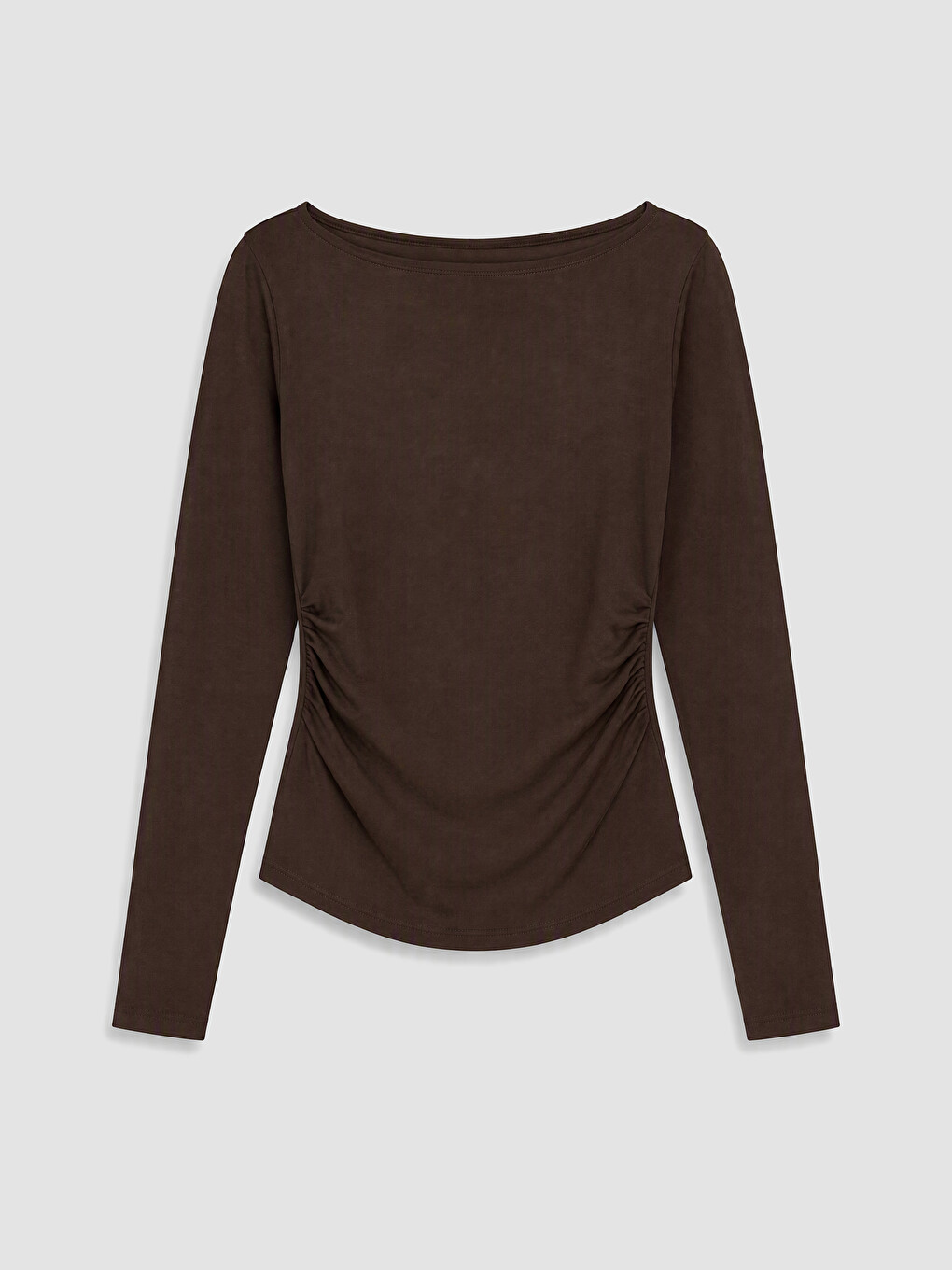 Slash Neck Ruched Women's Body-4
