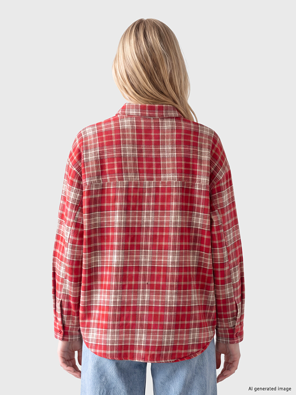 Plaid Oversize Women's Lumberjack Shirt-3