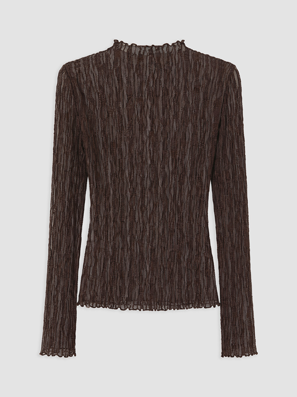 Mock Neck Lace Blouse-5