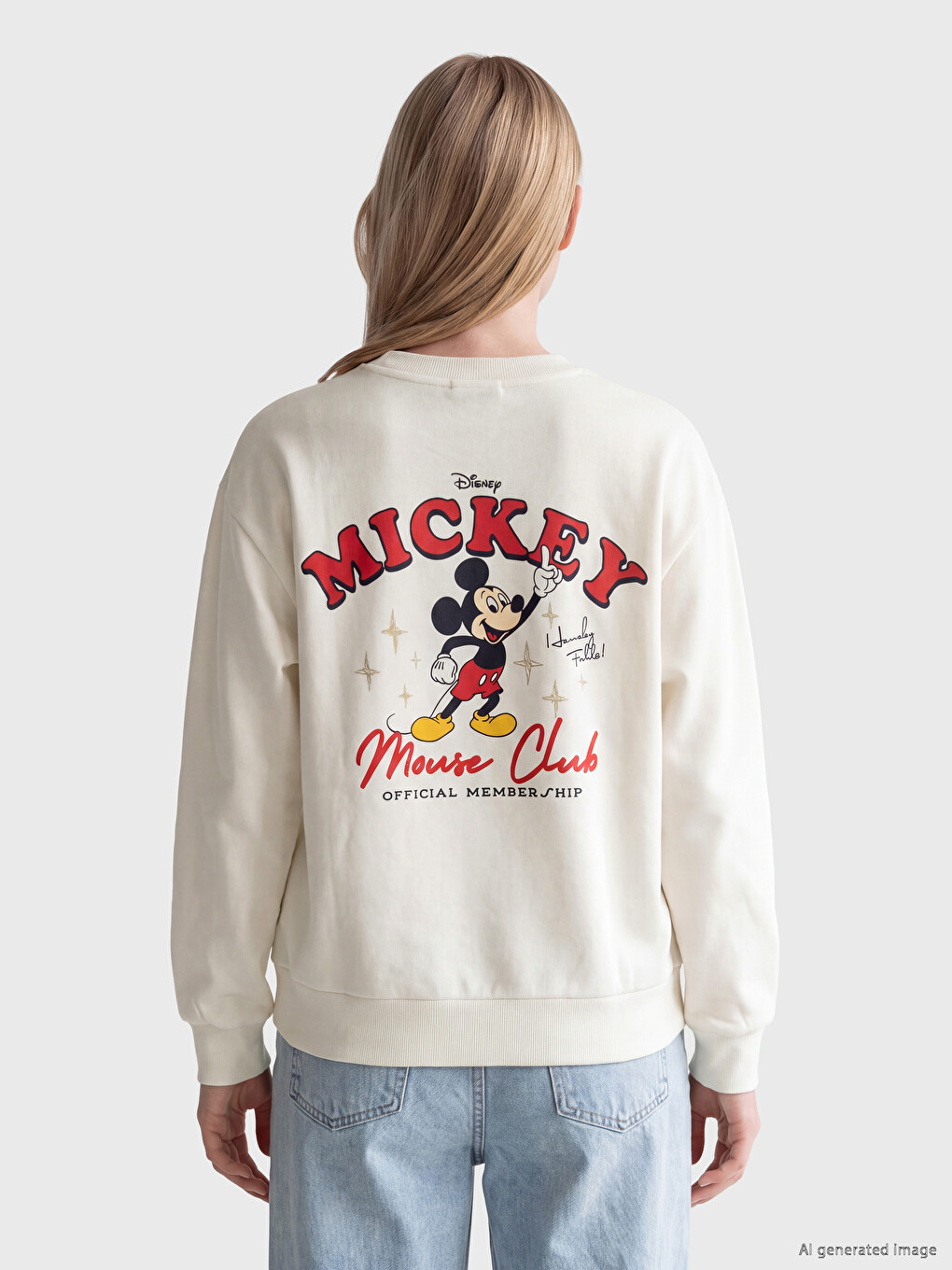 Mickey Mouse Printana Dukserica Za Žene, Debela-3