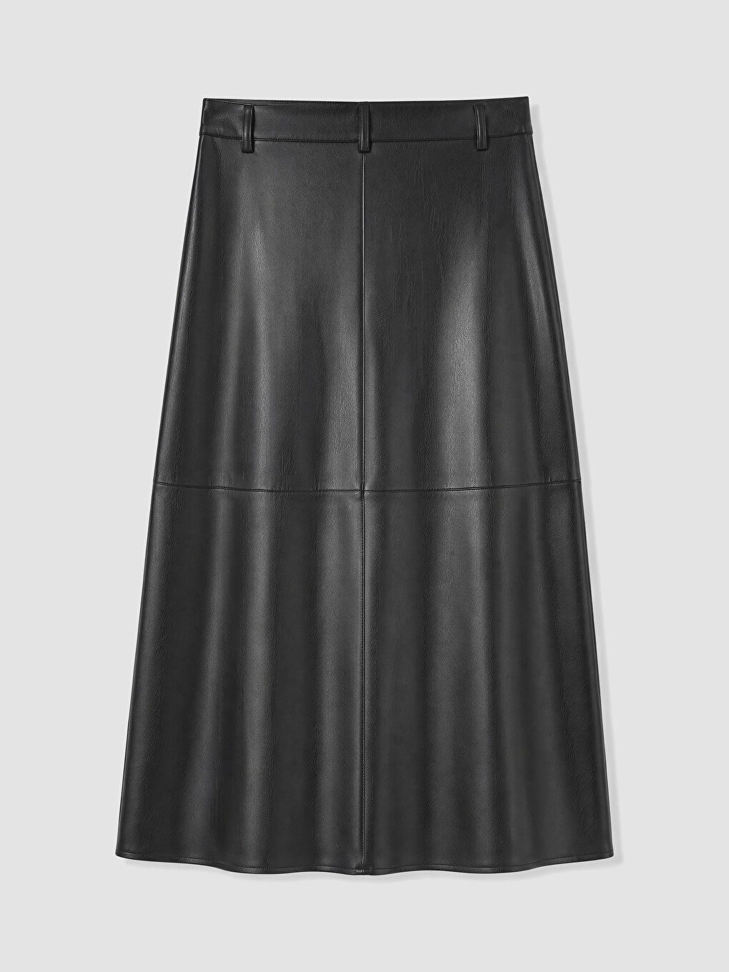 A-line Faux Leather Skirt-4