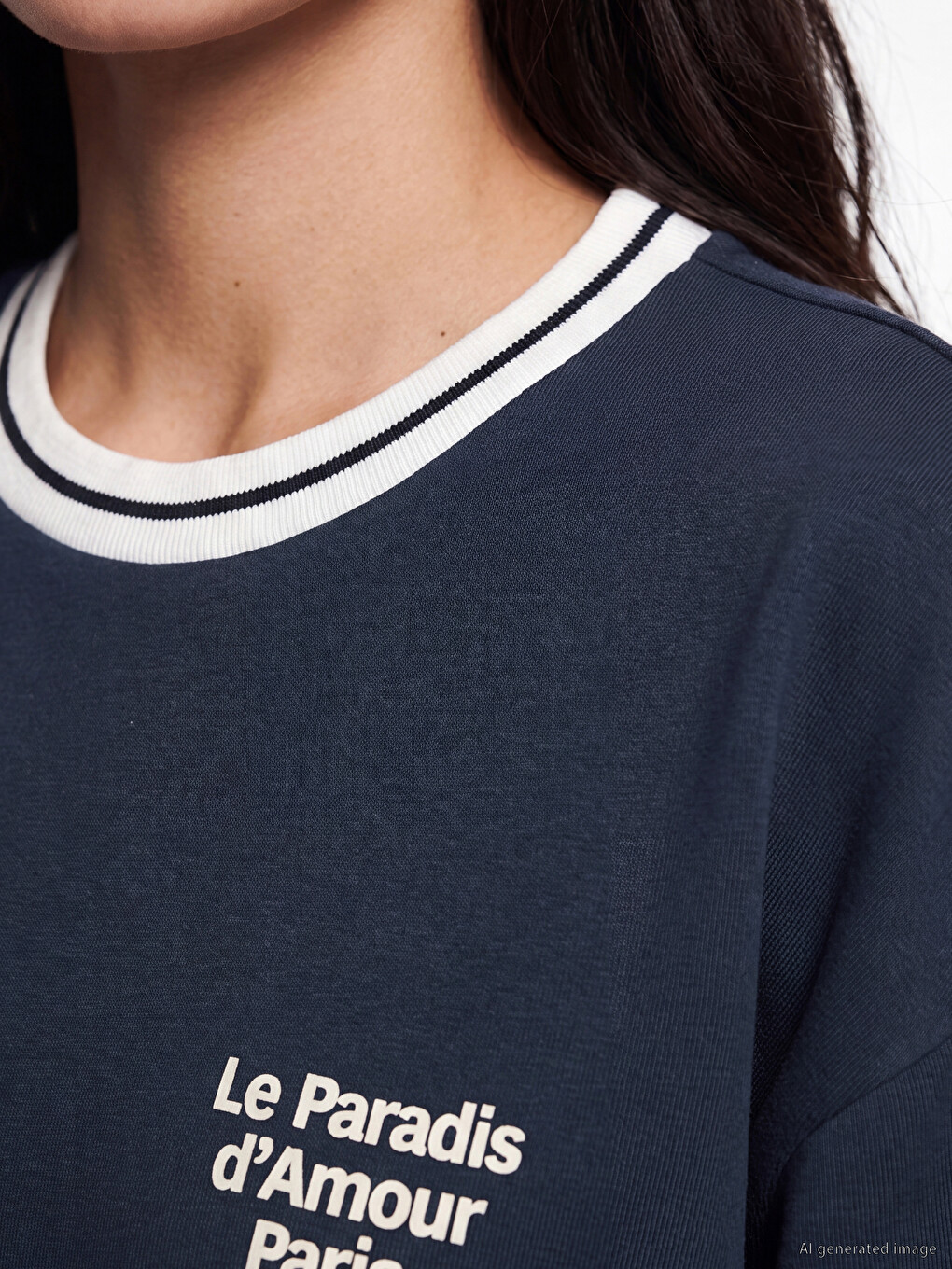 Ženska Oversize Majica Sa Paris Printom-2