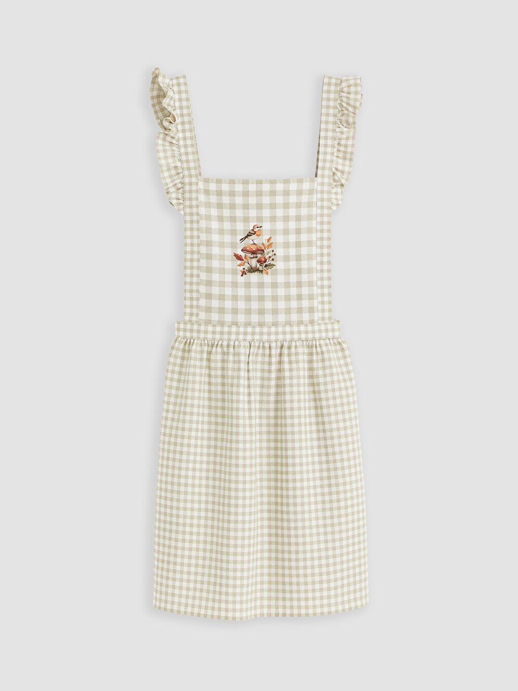 Bird Embroidered Women's Kitchen Apron