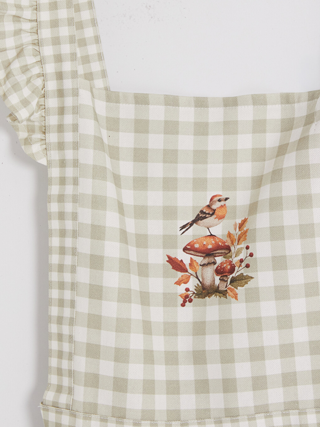 Bird Embroidered Women's Kitchen Apron-1