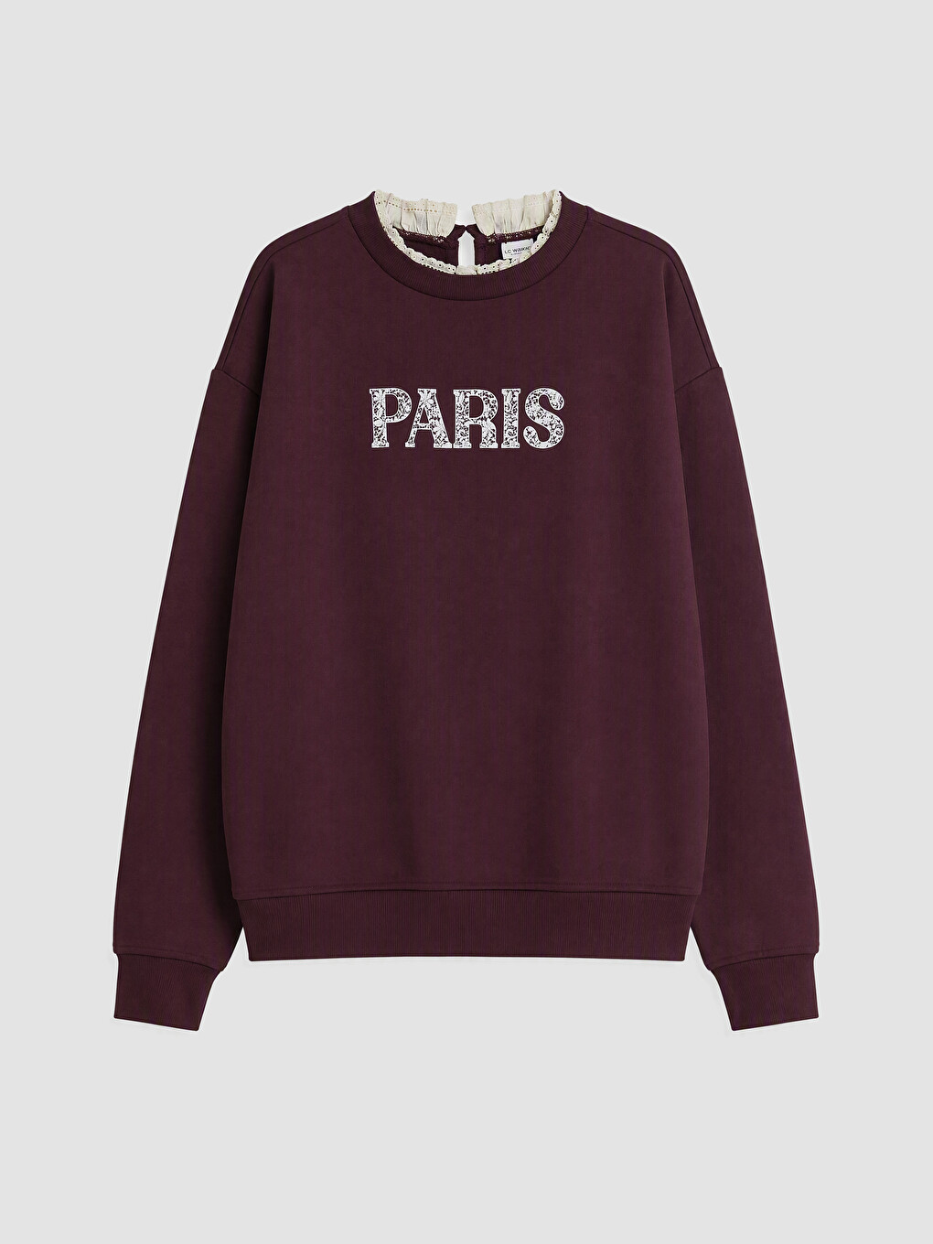 Paris Printed Girls' Thick Sweatshirt