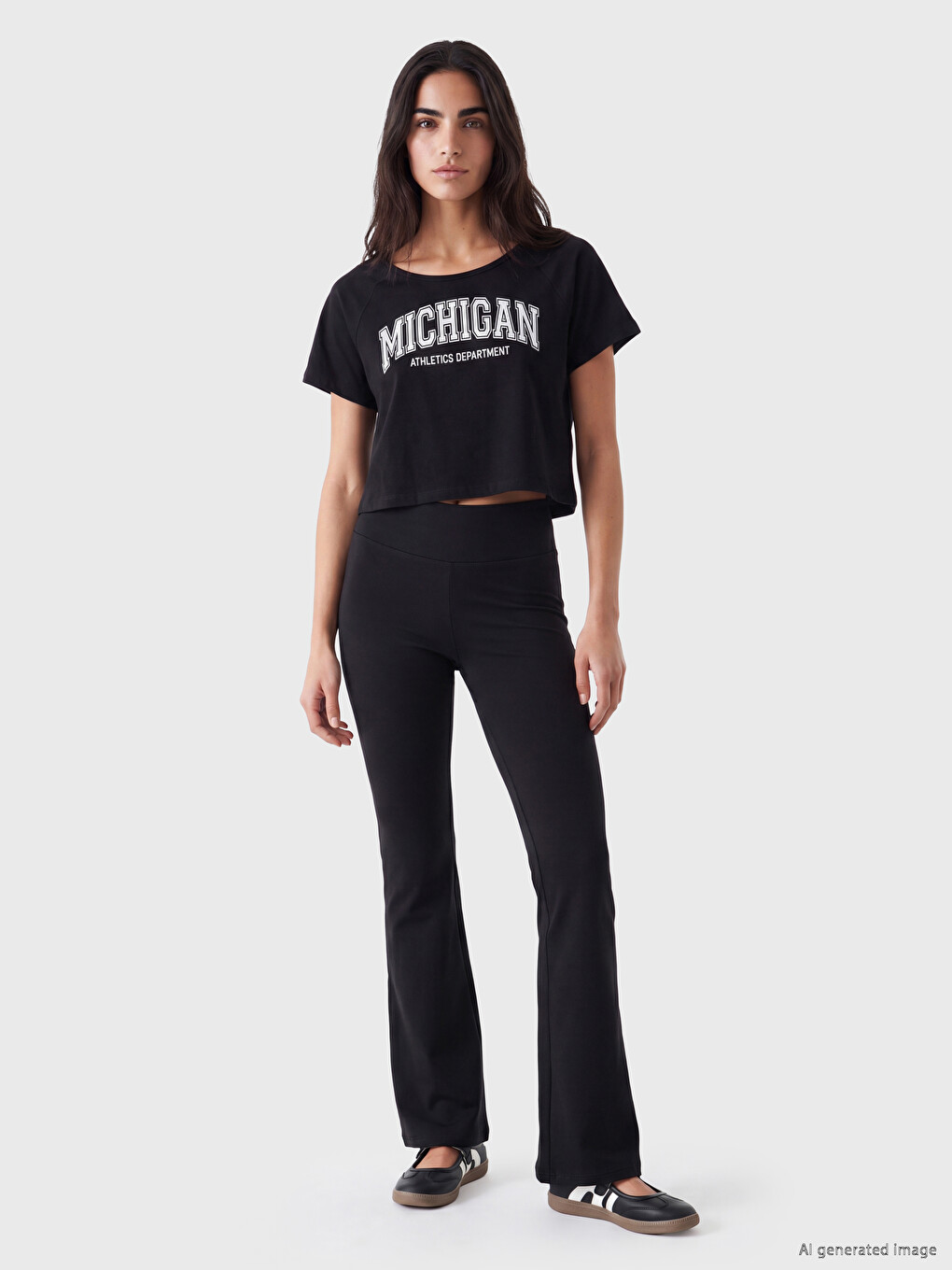 Woman Black Leggings