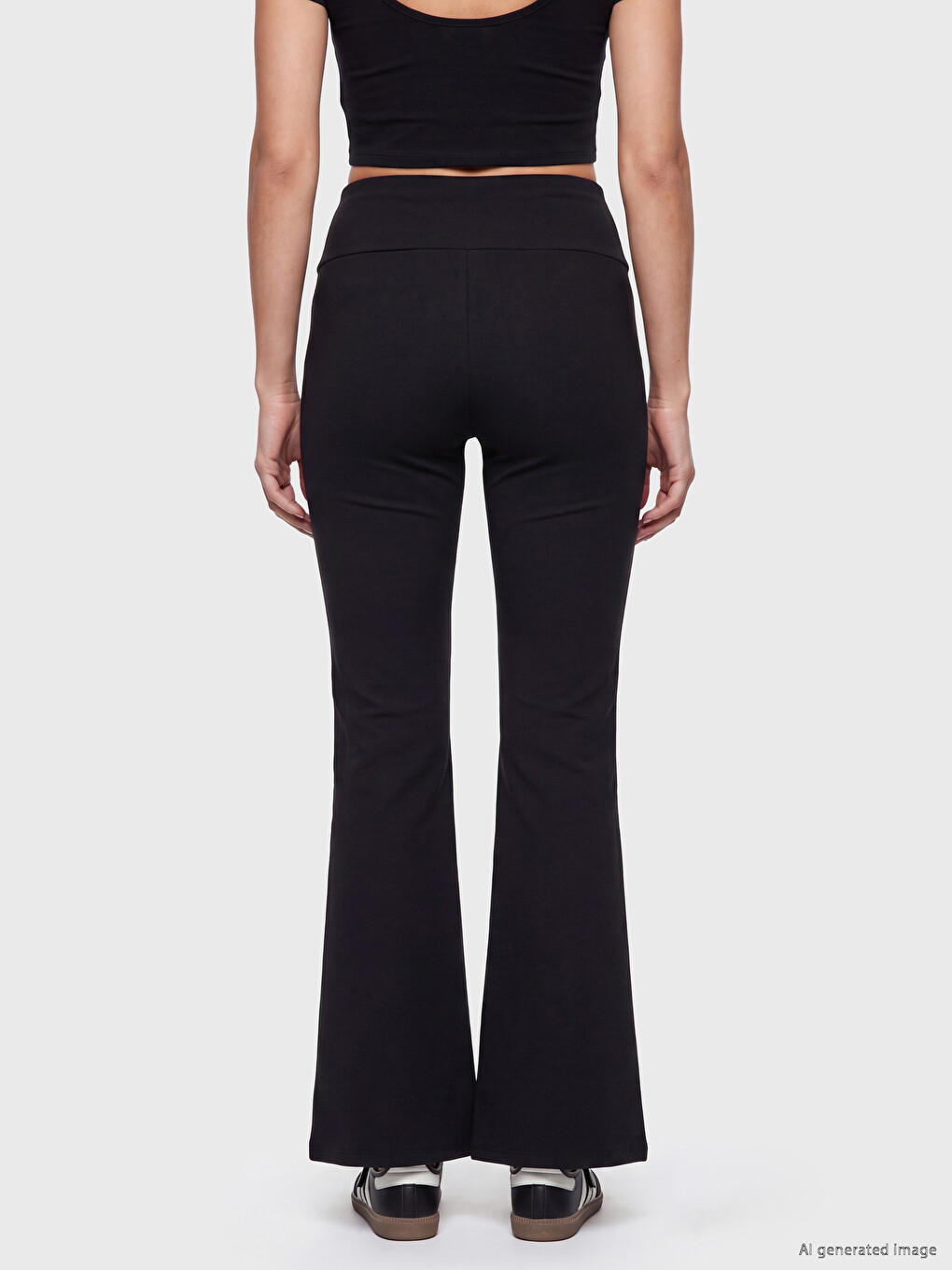 Woman Black Leggings-3