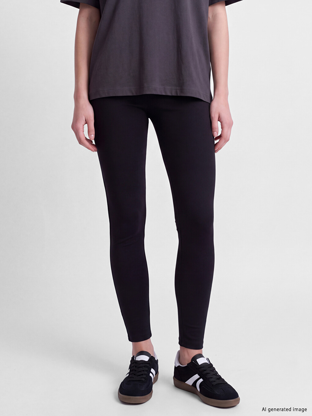 Elastic Waist Women's Leggings-1
