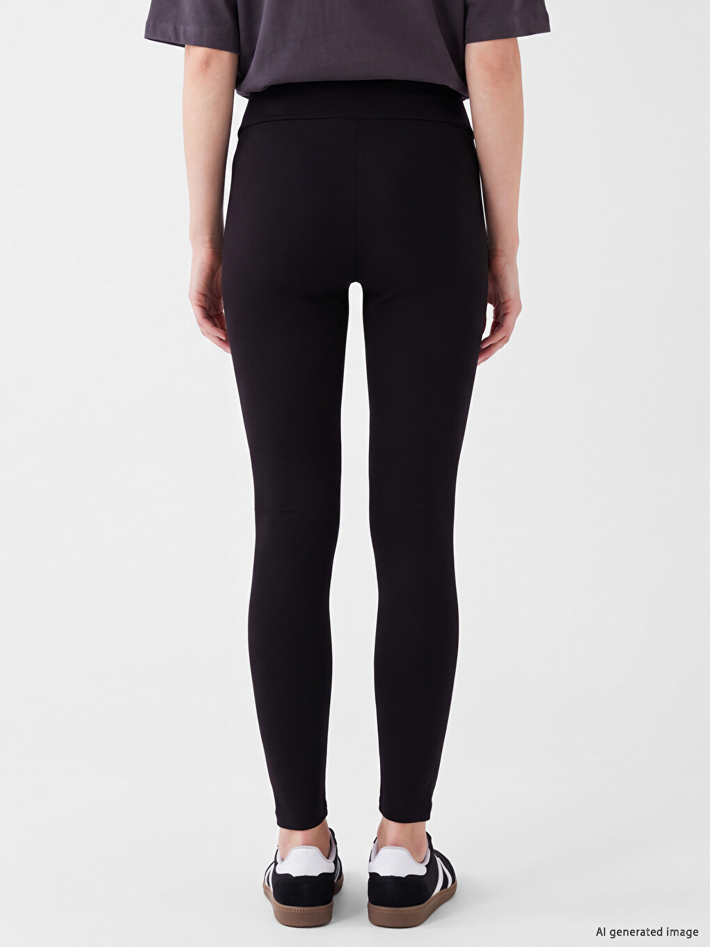 Elastic Waist Women's Leggings-3
