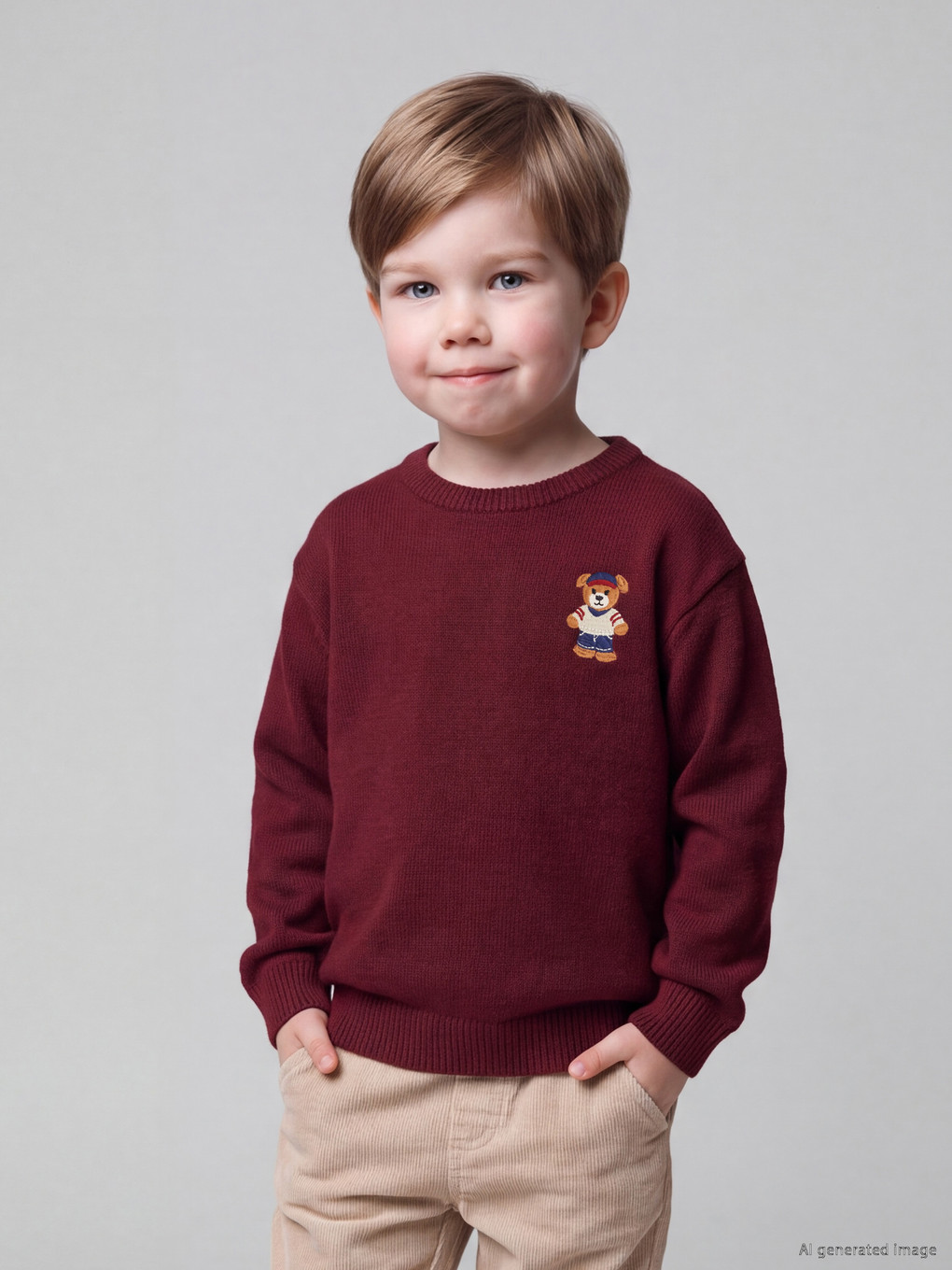 Muškarac Bordo Džemper