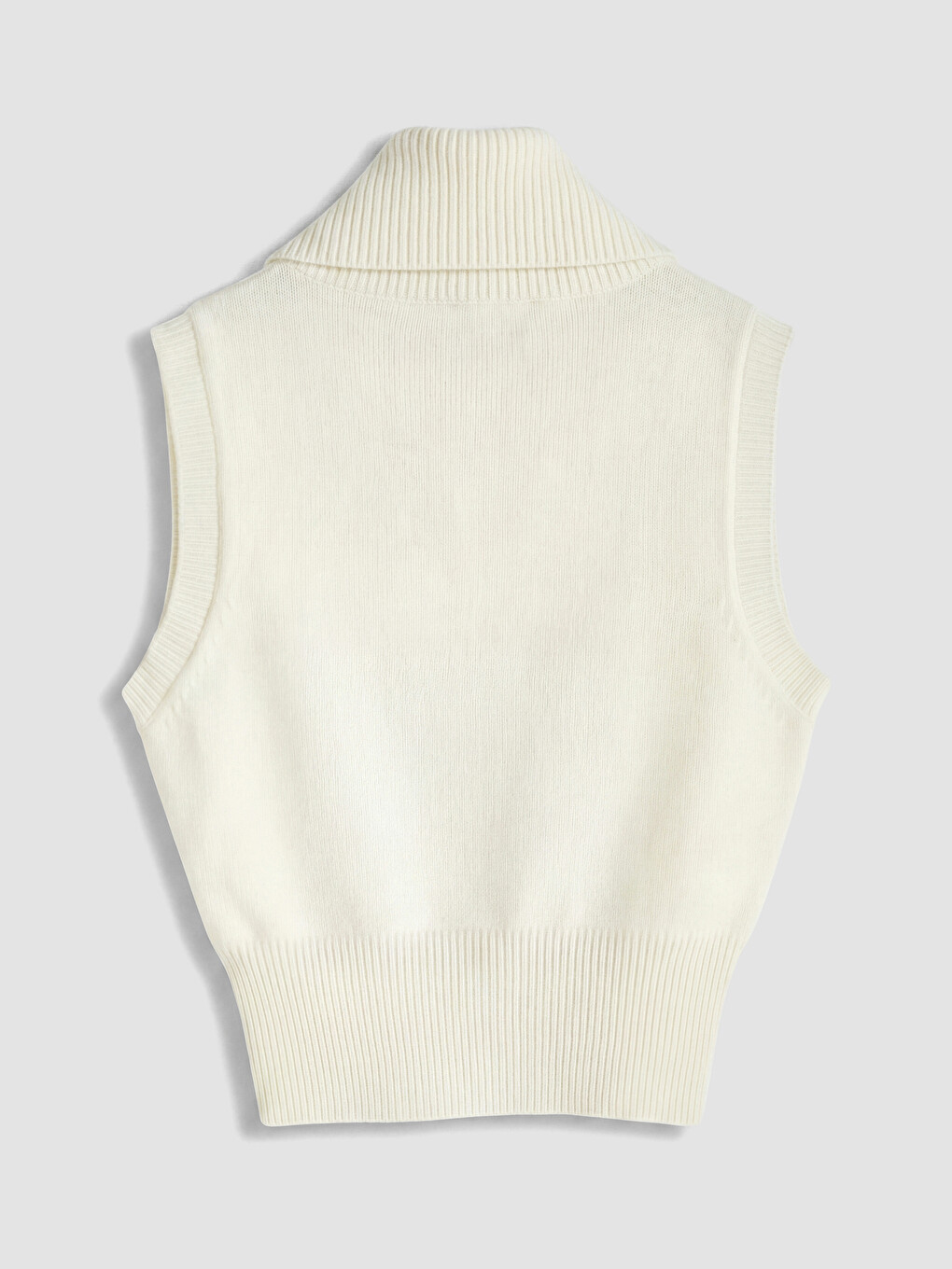 Turtleneck Women's Knitwear Sweater Vest-6
