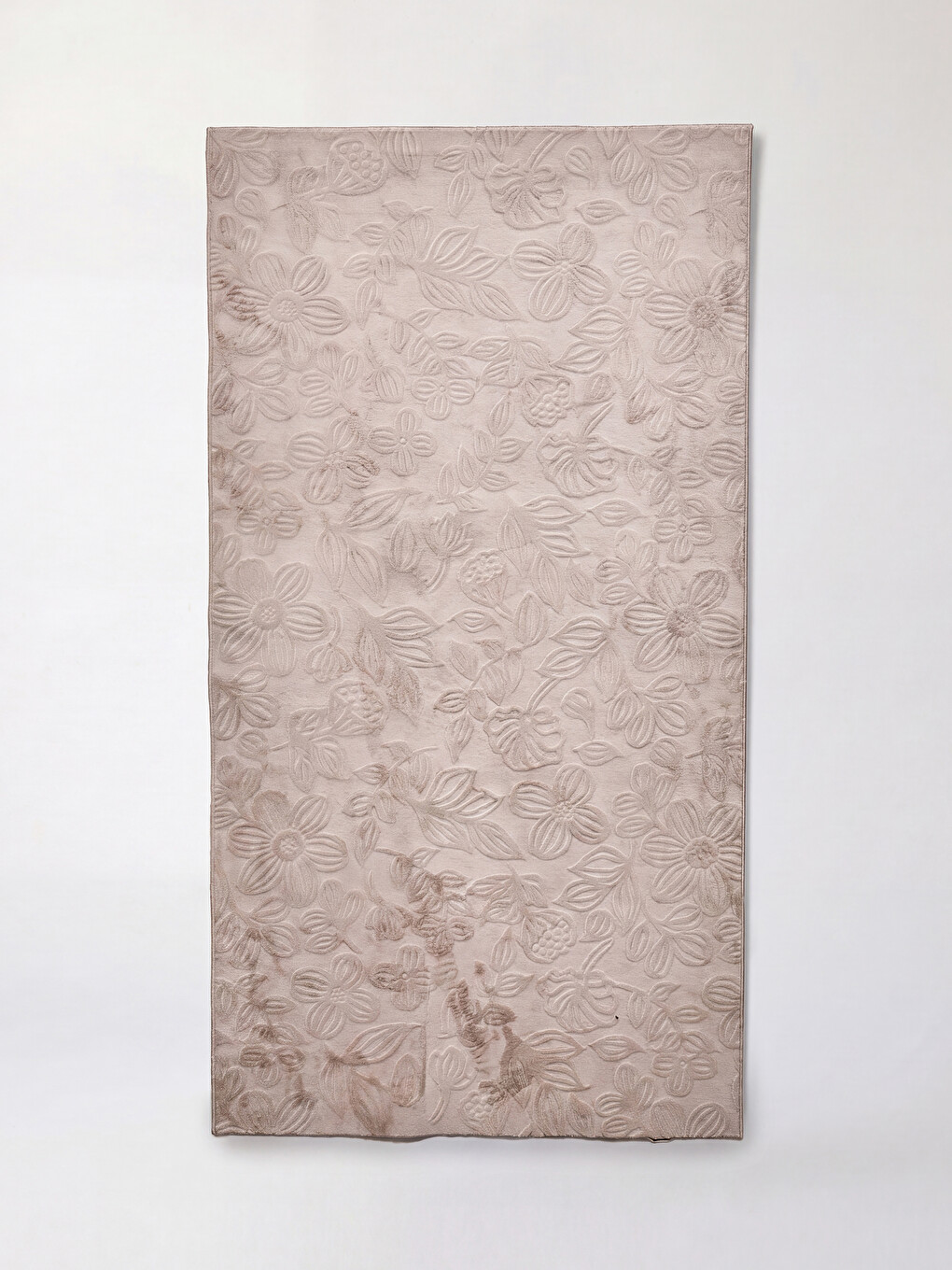 Carpetă Cu Model Embosat Texturat Cu Flori 80x150 Cm-1