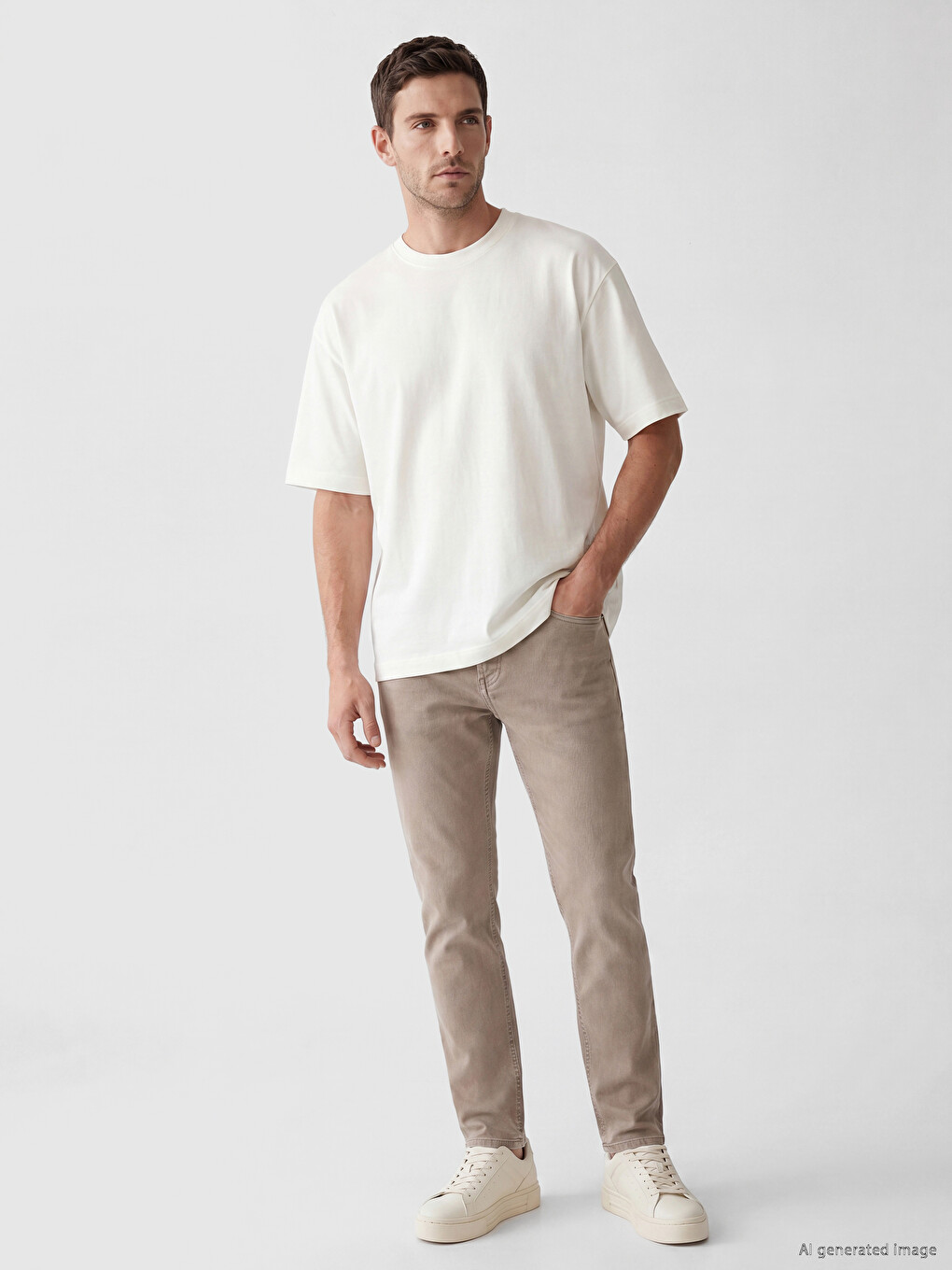 Relax Fit Crew Neck Men's T-shirt-1