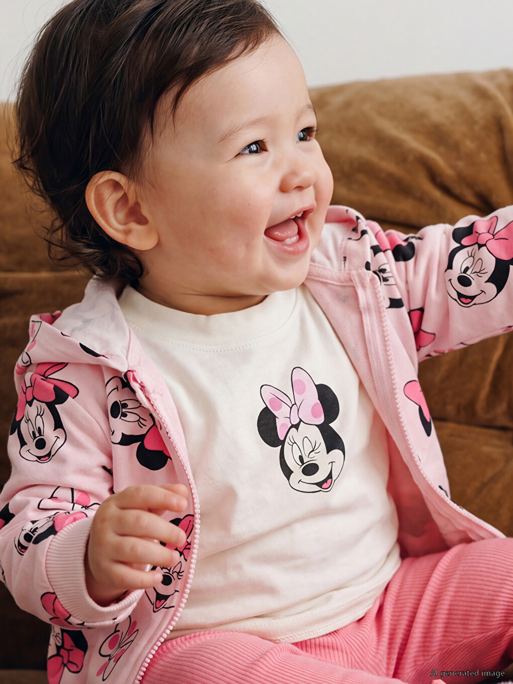 Minnie Mouse Printed Baby Girls' 3-piece Set-1