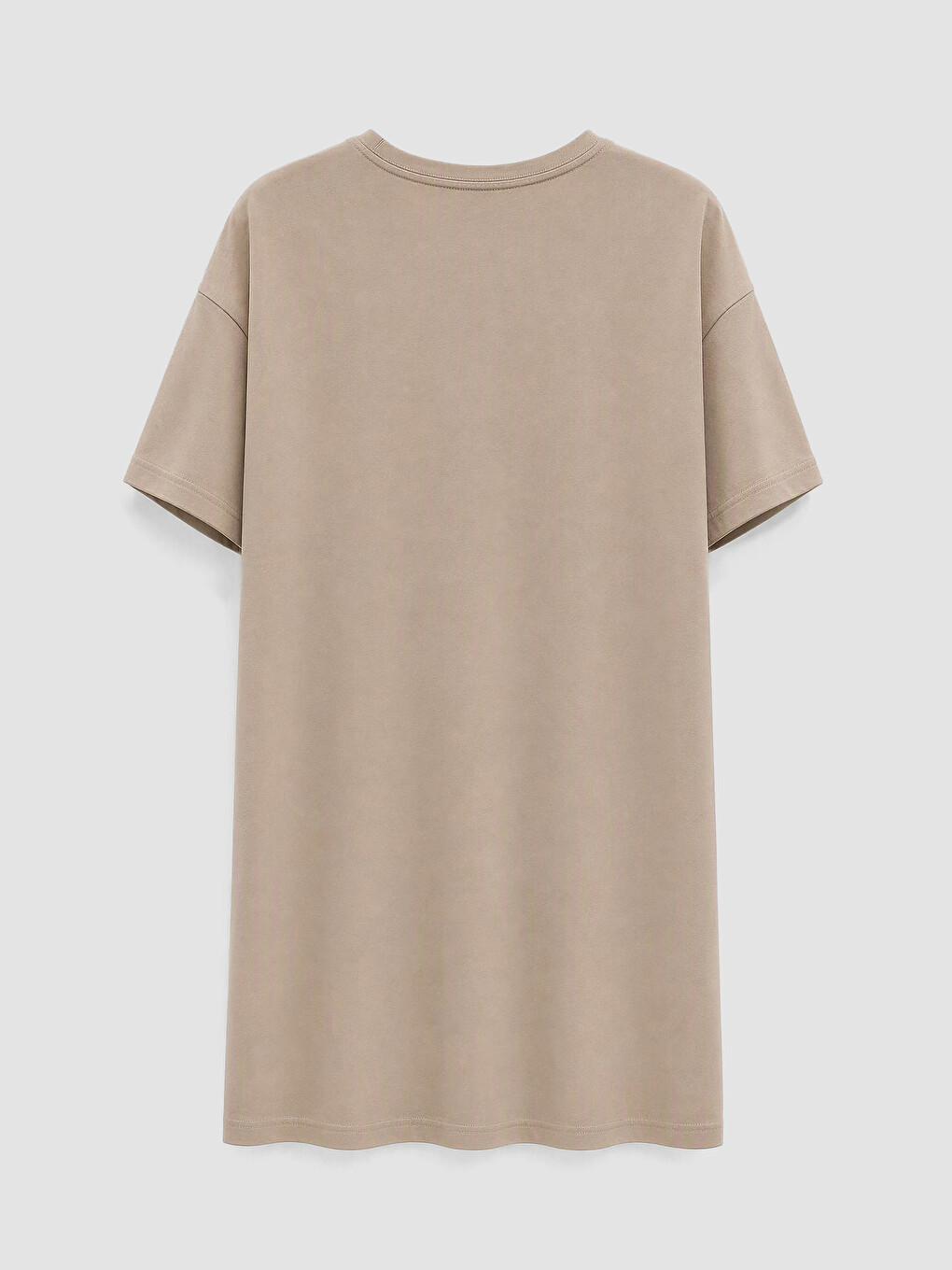 Crew Neck Printed Women's Nightdress-1