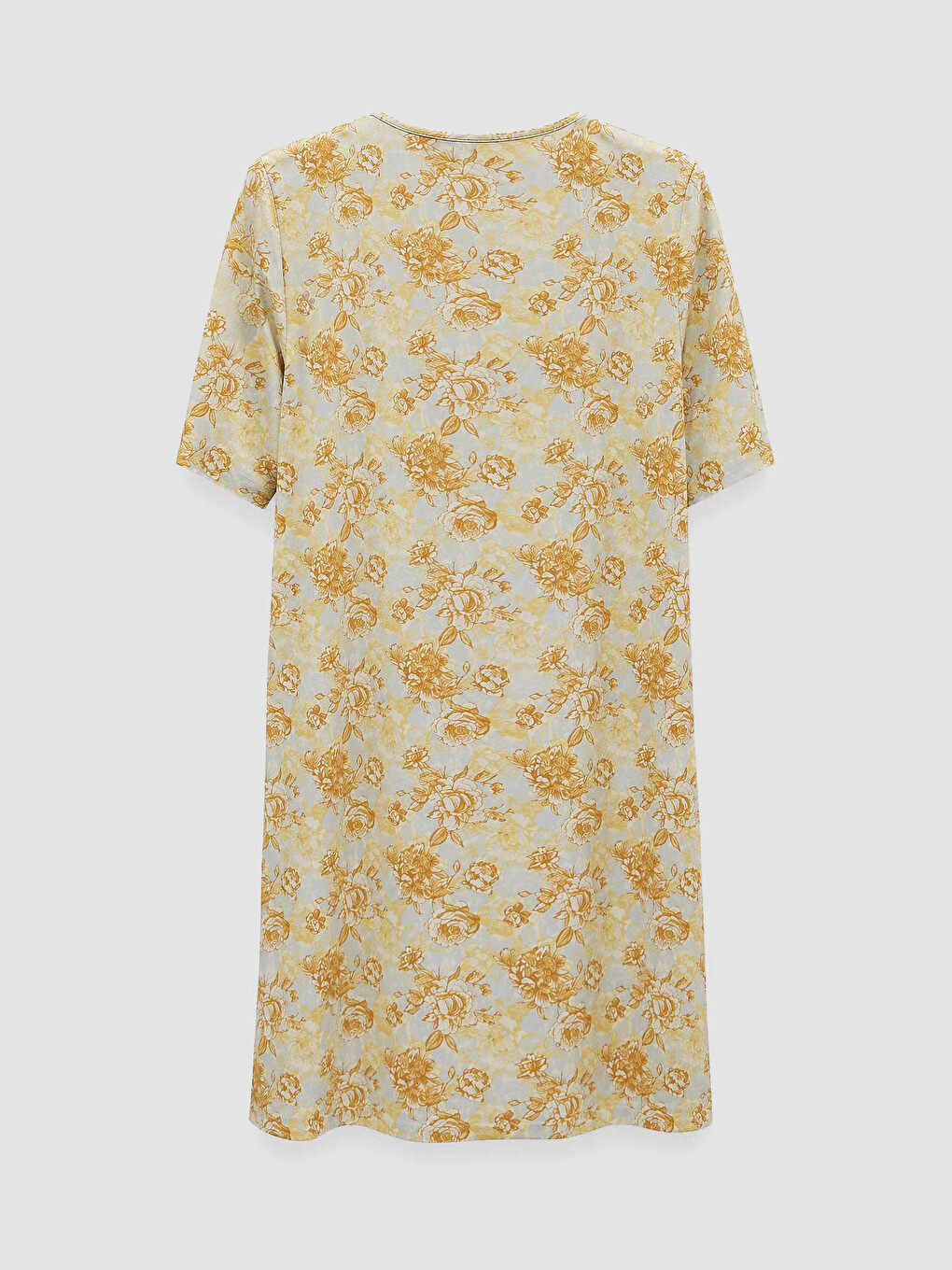 V Neck Floral Women's Nightdress-1