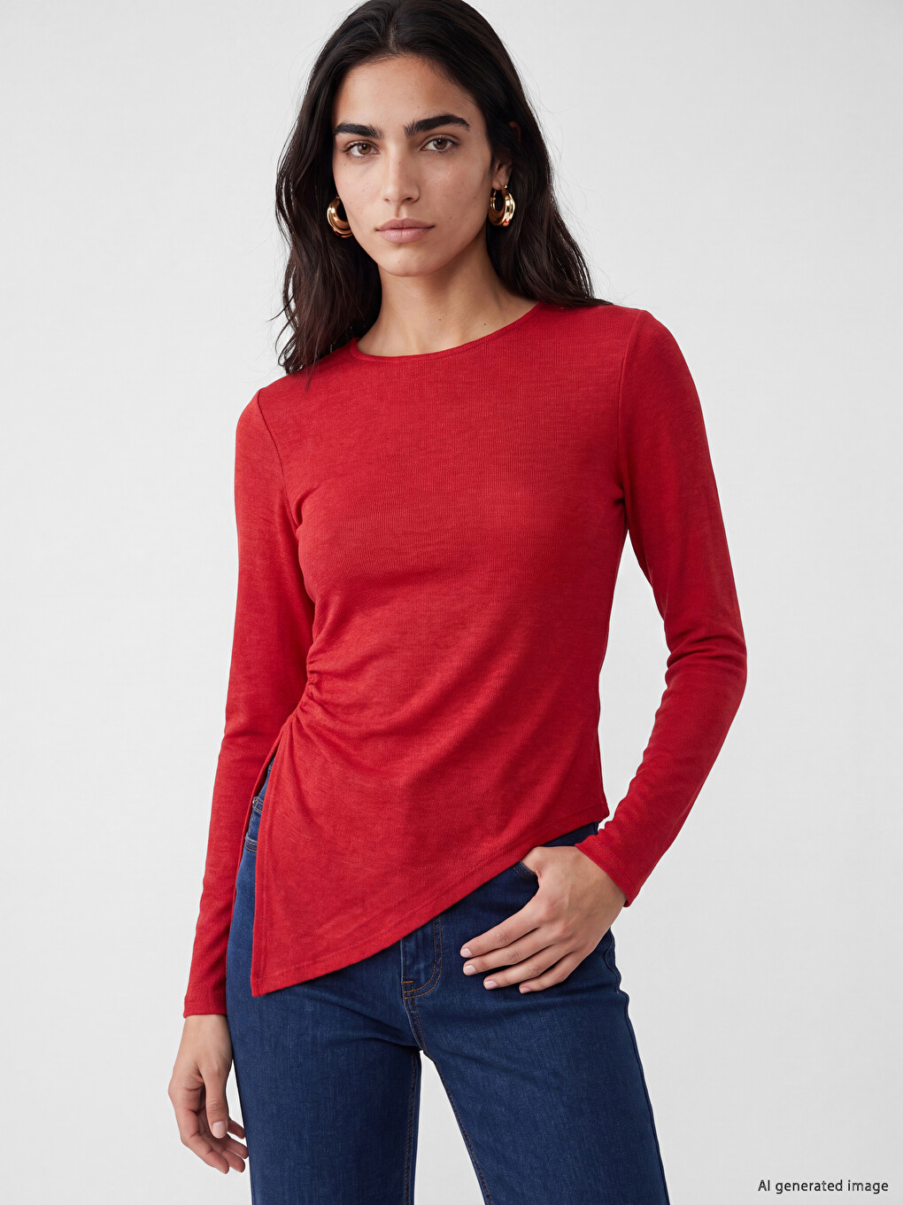 Asymmetric Cut Blouse