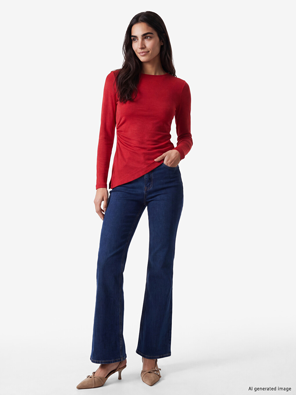 Asymmetric Cut Blouse-1