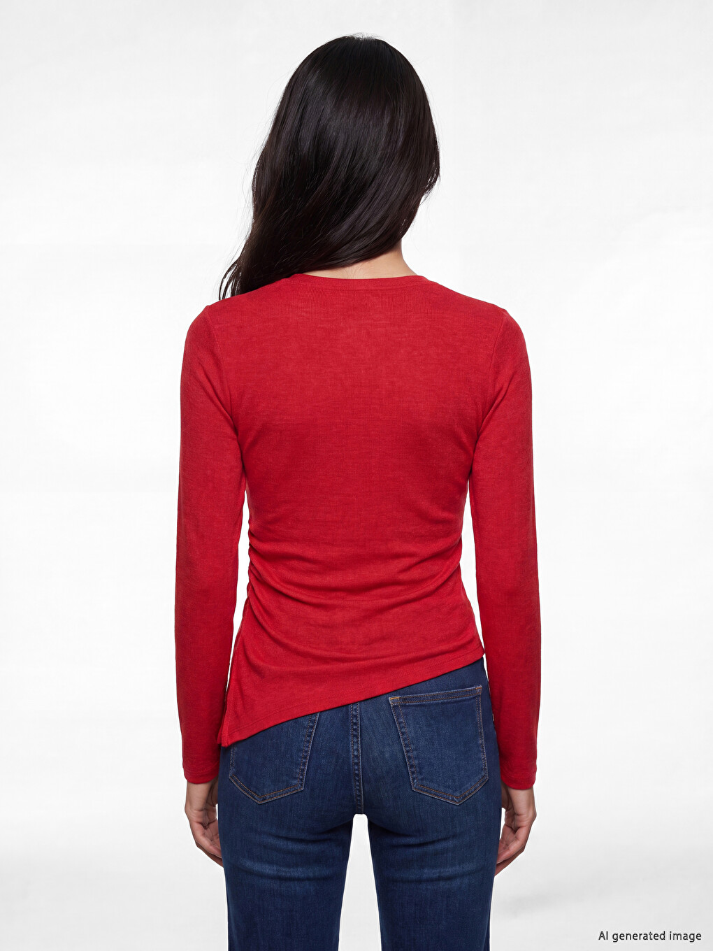 Asymmetric Cut Blouse-3