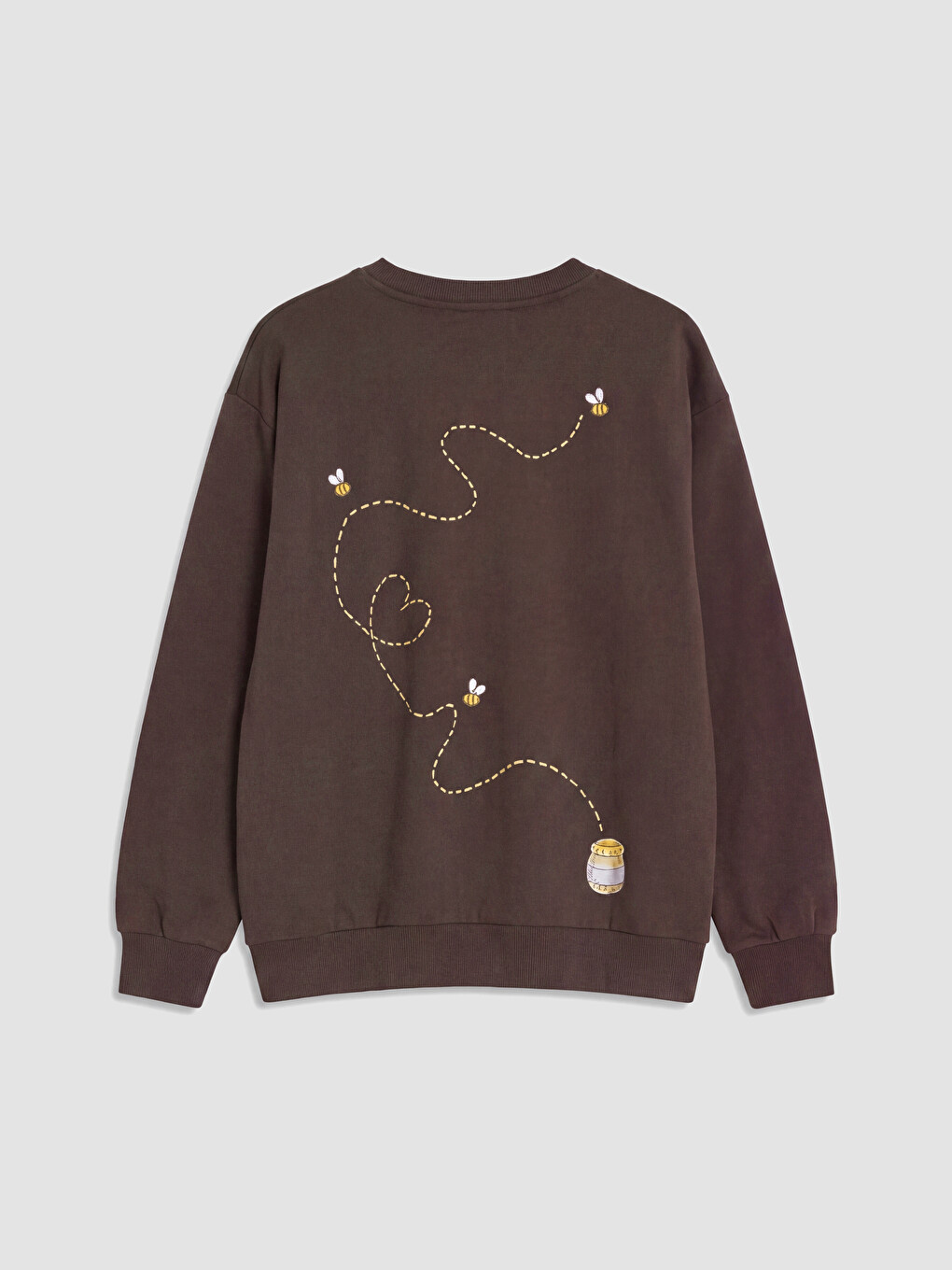 Winnie The Pooh Printed Women's Thick Sweatshirt-6