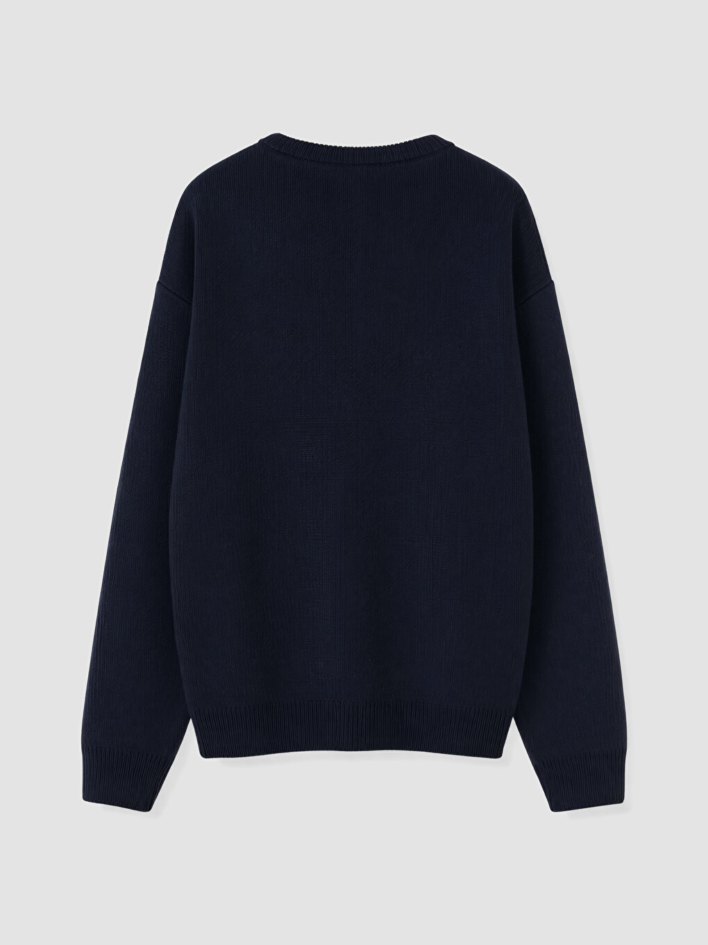 Crew Neck Bear Teddy Printed Men's Knitwear Sweater-2