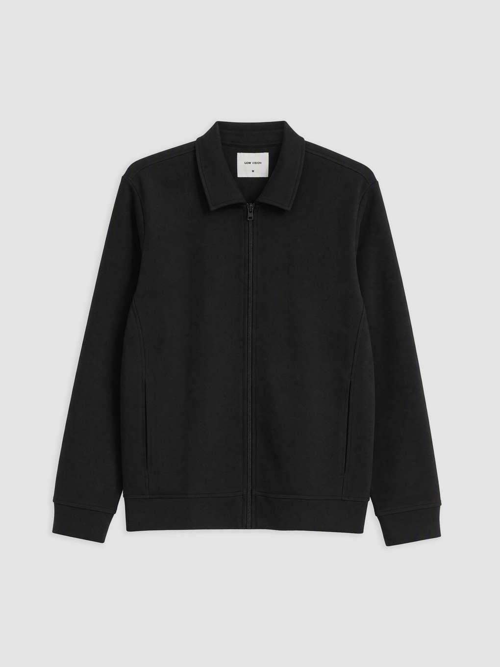 Man Black Zip-up Sweatshirt-4