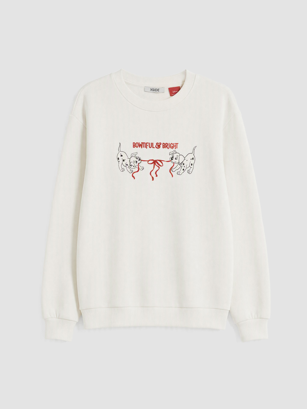 Hanorac Oversize Imprimat 101 Dalmatians Pentru Femei-4