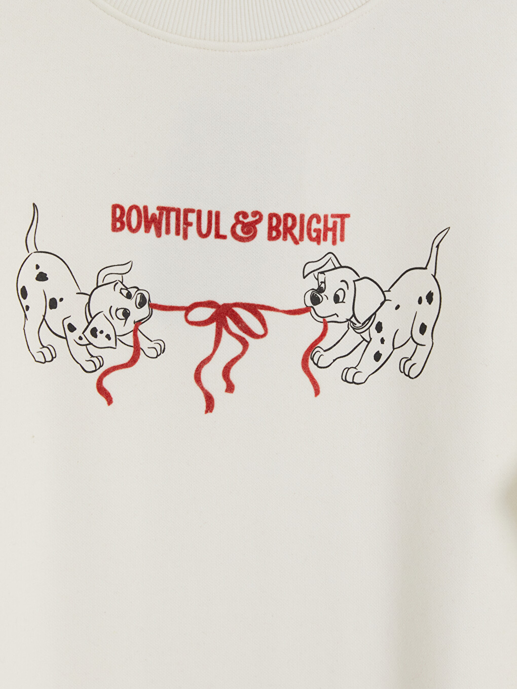 Hanorac Oversize Imprimat 101 Dalmatians Pentru Femei-5