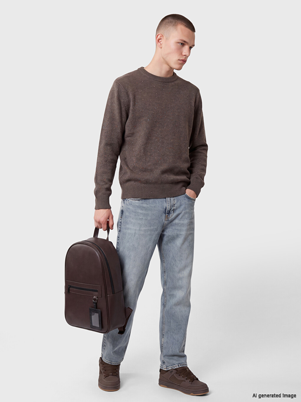 Crew Neck Men's Knitwear Sweater-1