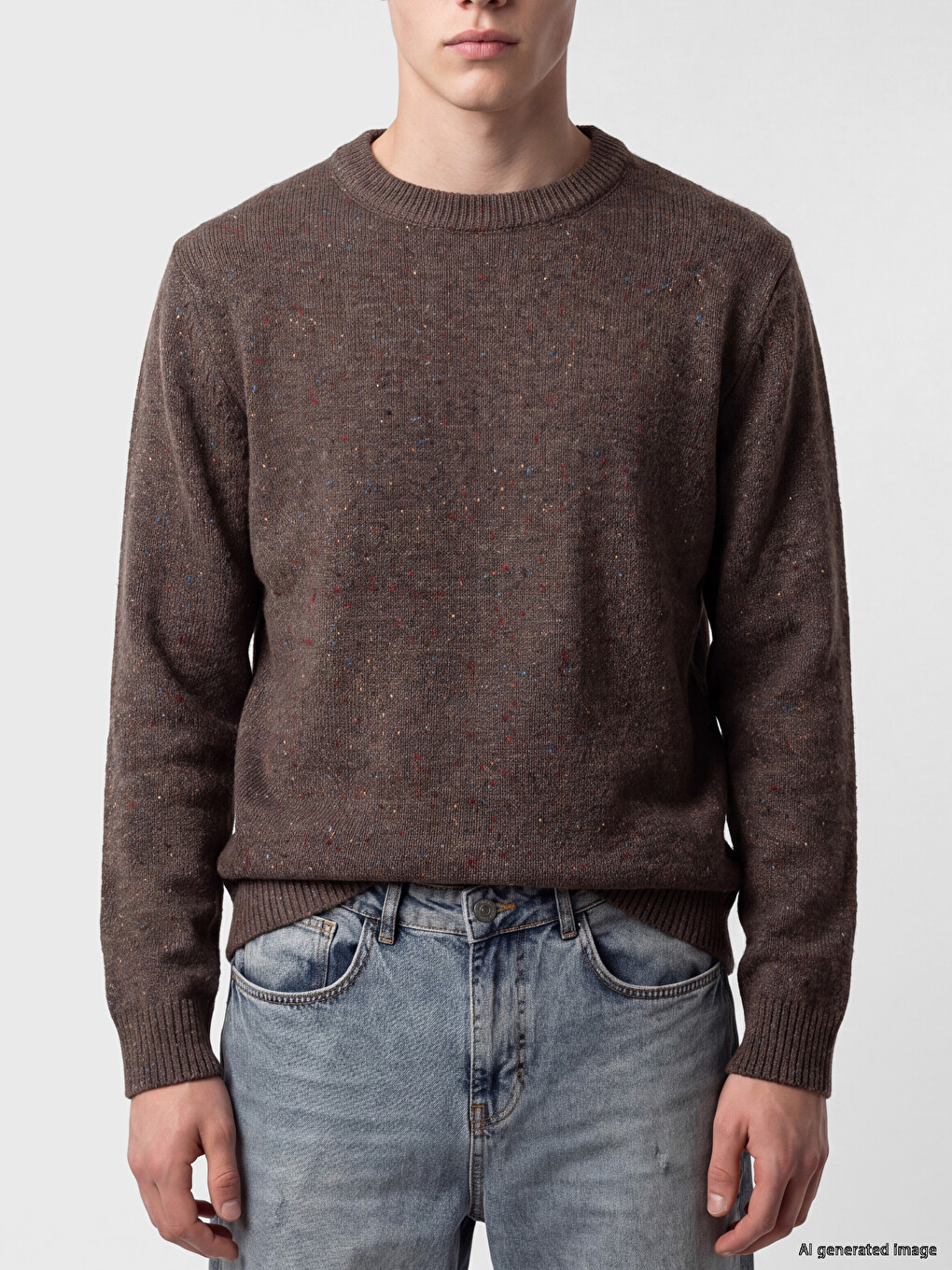 Crew Neck Men's Knitwear Sweater-2