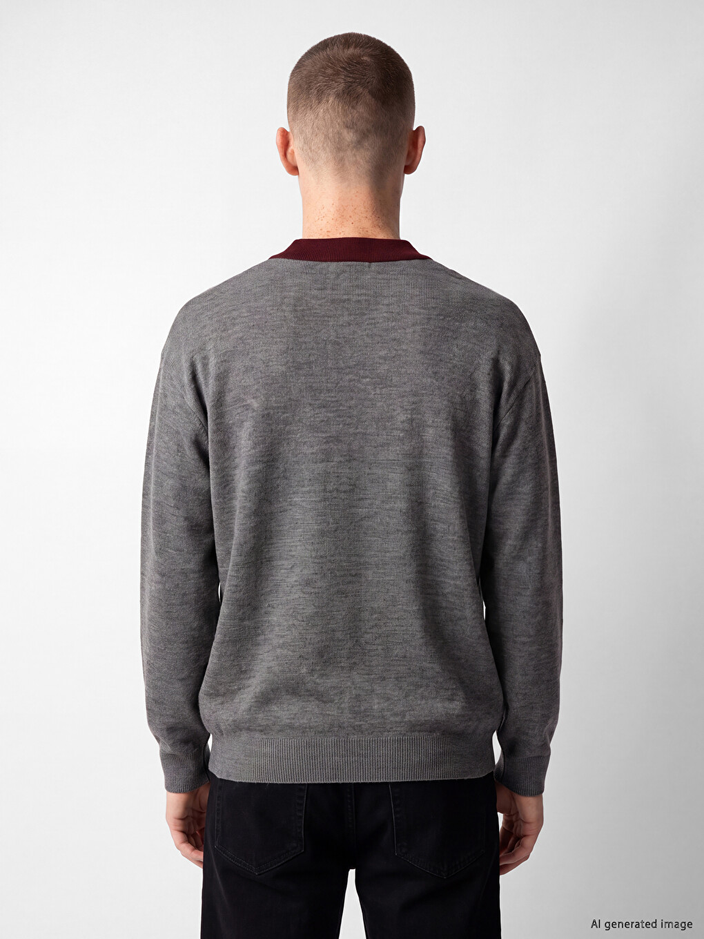 Man Anthracite Sweater-3
