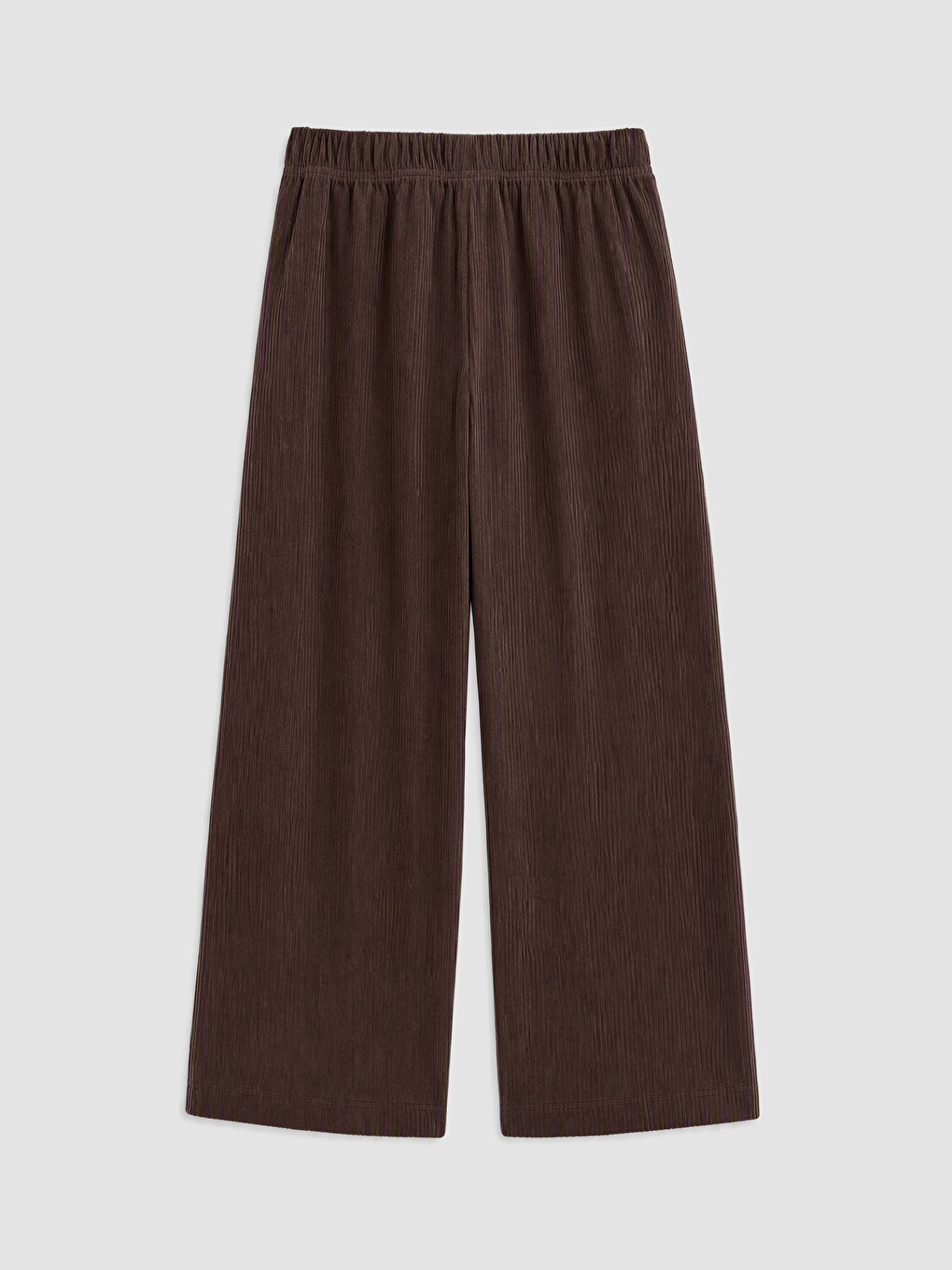 Wideleg Girls' Velvet Trousers-1